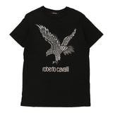Vintage black Roberto Cavalli T-Shirt - mens large