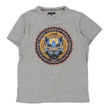Vintage grey Cavalli Class T-Shirt - mens medium
