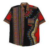 Vintage multicoloured Unbranded Short Sleeve Shirt - mens large