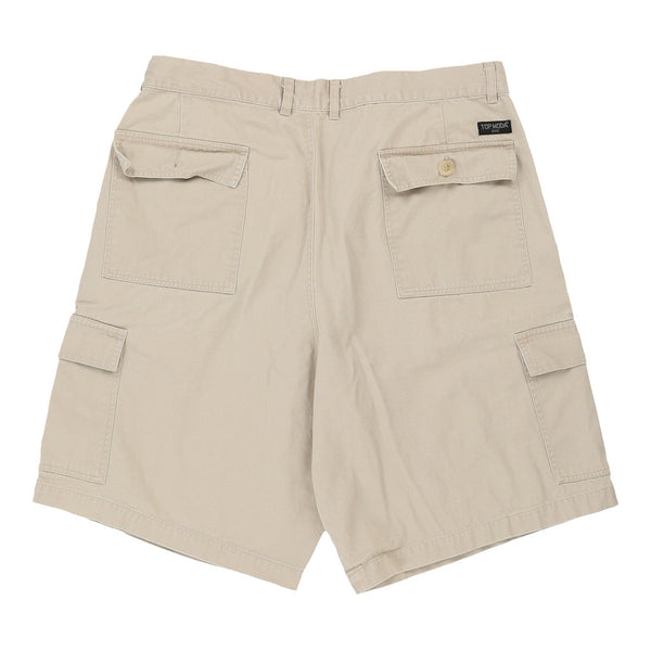 Top Moda Cargo Shorts - 40W 9L Beige Cotton