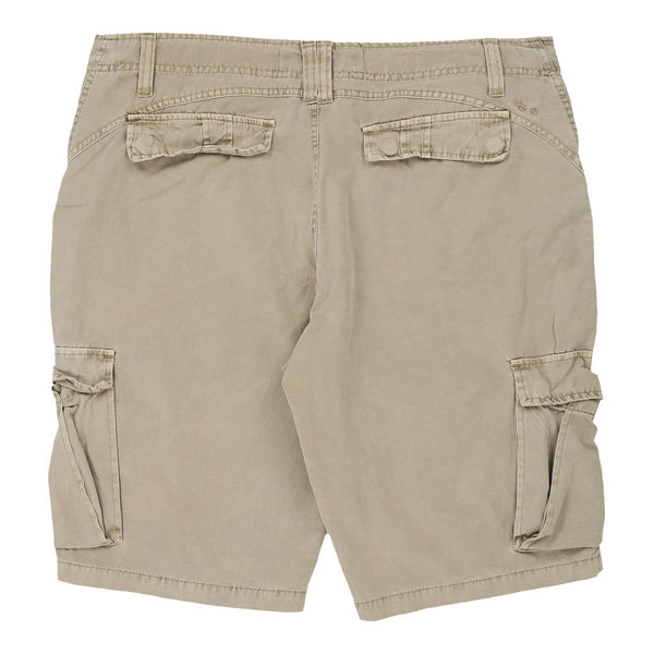 Barone Firenze Cargo Shorts - 40W 11L Beige Cotton