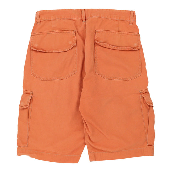 Unbranded Cargo Shorts - 33W 11L Orange Cotton