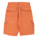 Unbranded Cargo Shorts - 33W 11L Orange Cotton