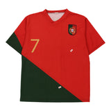 Vintage red Portugal Replica Football Shirt - mens medium