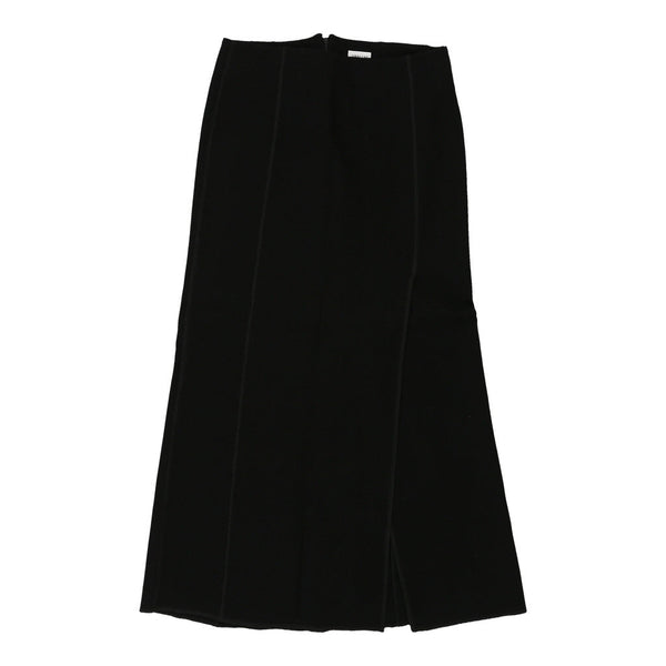 Armani Maxi Skirt - 30W UK 10 Black Viscose Blend