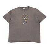 Nike Graphic T-Shirt - 2XL Grey Cotton