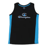 Age 13-14 Champion Spellout Vest - XL Black Cotton