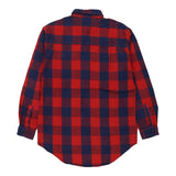 Levis Checked Flannel Shirt - Small Red Cotton