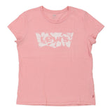 Levis Spellout T-Shirt - Large Pink Cotton