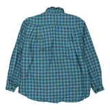 Rifle Checked Flannel Shirt - XL Blue Cotton
