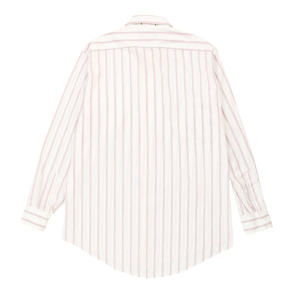 Christian Dior Striped Shirt - Medium White Cotton Blend
