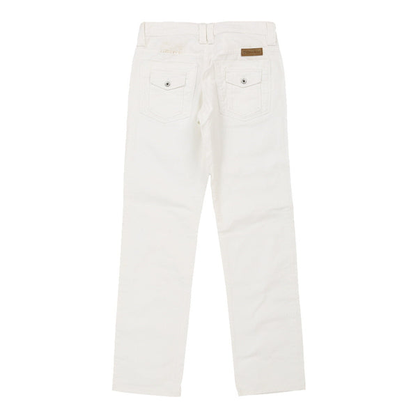 Dolce & Gabbana Trousers - 32W UK 10 White Cotton Blend