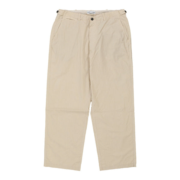 Spring/Summer 2001 Stone Island Trousers - 36W 29L Beige Cotton