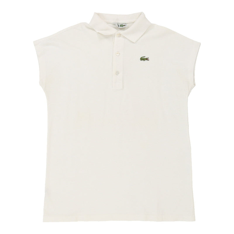 Lacoste Polo Shirt - Large White Cotton