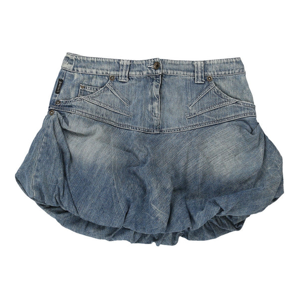 Armani Jeans Denim Skirt - 32W UK 12 Blue Cotton