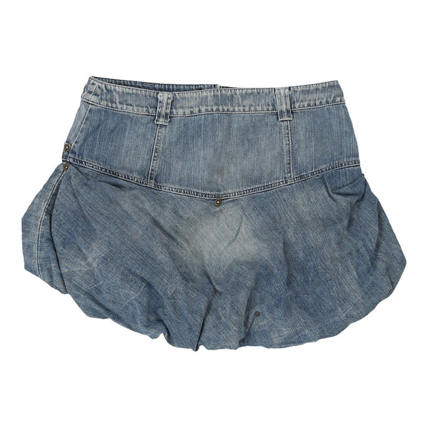 Armani Jeans Denim Skirt - 32W UK 12 Blue Cotton
