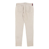 Fred Perry Trousers - 32W UK 10 Beige Cotton