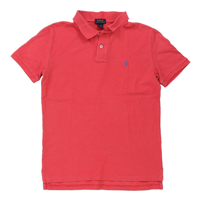 Age 12-13 Ralph Lauren Polo Shirt - Large Red Cotton