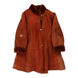 Vintage 80s/ 70s Arpel Sheepskin Jacket - 2XL Orange Suede