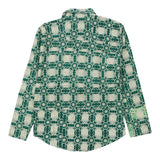 Vintage green Unbranded Patterned Shirt - mens small
