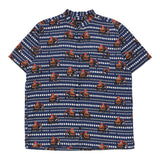 Vintage blue Unbranded Patterned Shirt - mens x-large