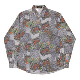 Vintage grey Thai Patterned Shirt - mens large