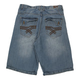 Vintage blue Hip Hop Brooklyn Xpress Denim Shorts - mens 34" waist