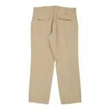 Cotton Belt Trousers - 40W 33L Beige Cotton