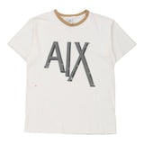 Vintage white Made in USA Armani Exchange T-Shirt - mens small