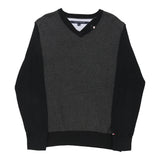 Vintage grey Tommy Hilfiger Jumper - mens large