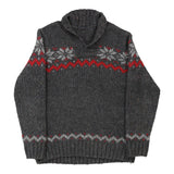 Vintage grey North Pole Jumper - mens large