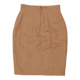 Vintage brown Elisa Landri Mini Skirt - womens 27" waist
