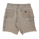 Vintage Carhartt Carpenter Shorts - 35W 11L Grey Cotton