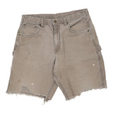 Vintage Carhartt Carpenter Shorts - 35W 11L Grey Cotton