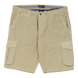Vintage Re&X Cargo Shorts - 38W 11L Beige Cotton