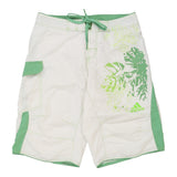 Vintage Adidas Swim Shorts - Medium White Polyester Blend