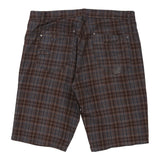 Vintage Lanzans Checked Shorts - 40W 14L Multicoloured Cotton