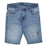 Vintage blue Rocco True Religion Denim Shorts - mens 34" waist