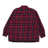 Big Creek Clothing Checked Overshirt - XL Red Polyester Blend