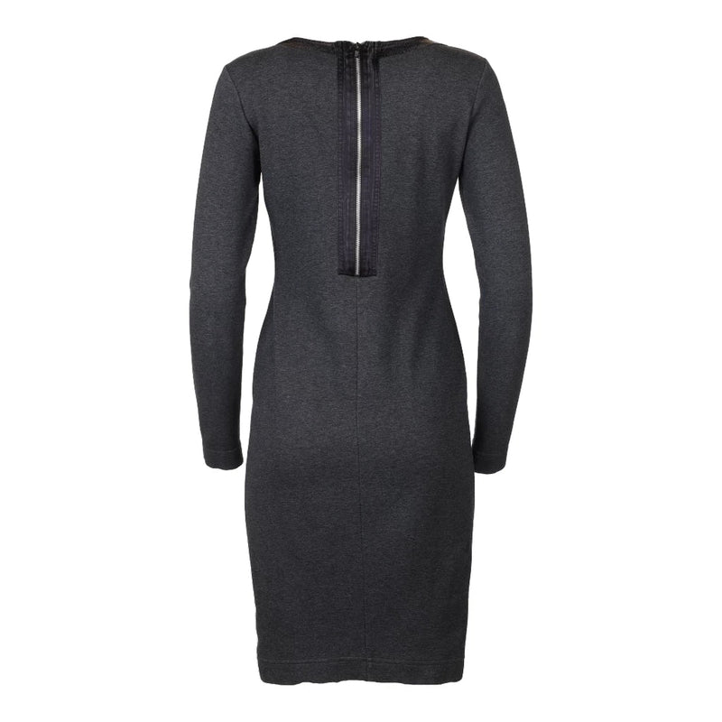 Armani Jeans Midi Dress - Medium Grey Cotton Blend