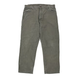 Dickies Carpenter Trousers - 34W 29L Green Cotton
