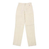Unbranded Trousers - 26W UK 8 Cream Cotton