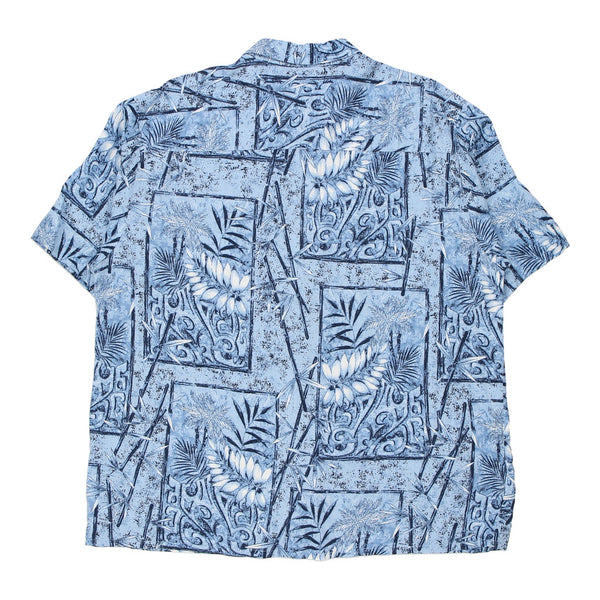 Vintage blue Puritan Patterned Shirt - mens large