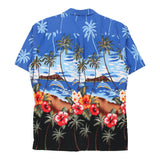 Vintage blue Unbranded Hawaiian Shirt - mens medium