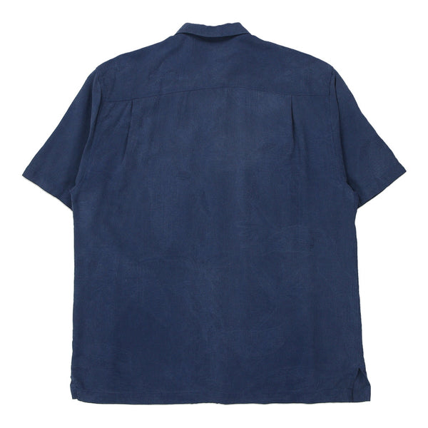 Vintage navy Tommy Bahama Patterned Shirt - mens medium