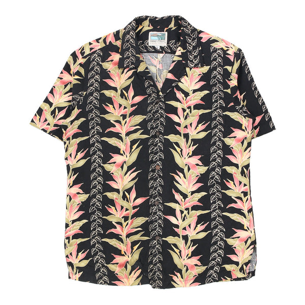 Vintage black Cooke Street Hawaiian Shirt - mens medium