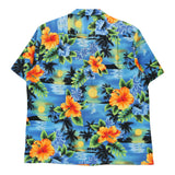 Vintage blue Rjc Hawaiian Shirt - mens x-large