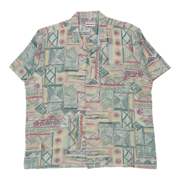Vintage green Orkneys Hawaiian Shirt - mens large