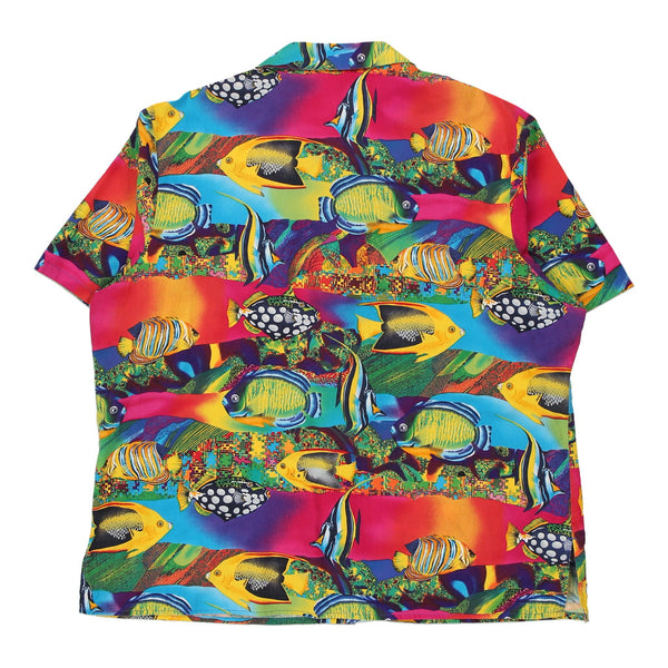 Vintage multicoloured Fashion Seal Hawaiian Shirt - mens xx-large