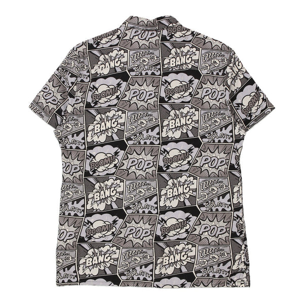 Vintage grey Fsbn Patterned Shirt - mens medium